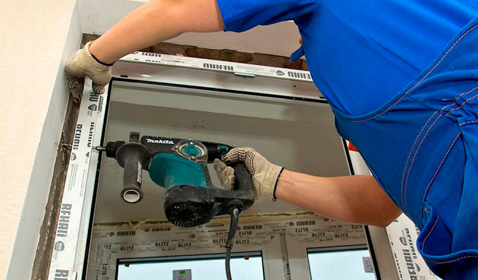 Монтаж окон ПВХ